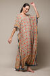 Beige Rayon Printed Kaftan image number 3