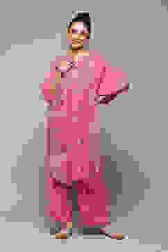 Fuchsia LIVA Straight Printed 2 Piece Set image number 6