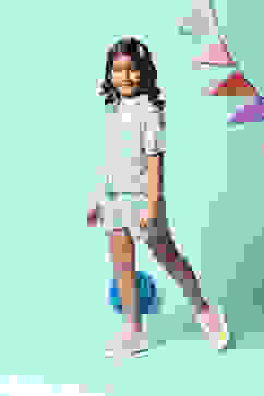 Turquoise Viscose Straight 2 Piece Set image number 2