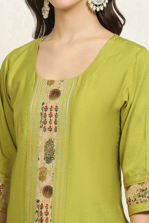 Maroon Cotton Handloom Unstitched Suit Set image number 2