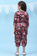 Burgundy Silk Jumpsuit image number 4