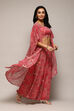 Pink Polyester Short Kurta Printed Suit Set image number 0