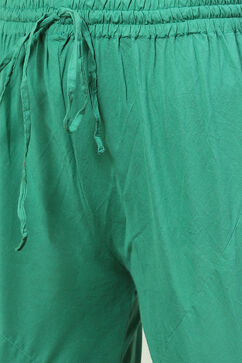 Green Anarkali Kurta Churidar Suit Set image number 2
