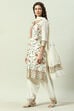 Ivory Cotton Blend Straight Kurta Salwar Suit Set image number 5