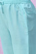 Turquoise Art Silk Straight Printed Kurta image number 2