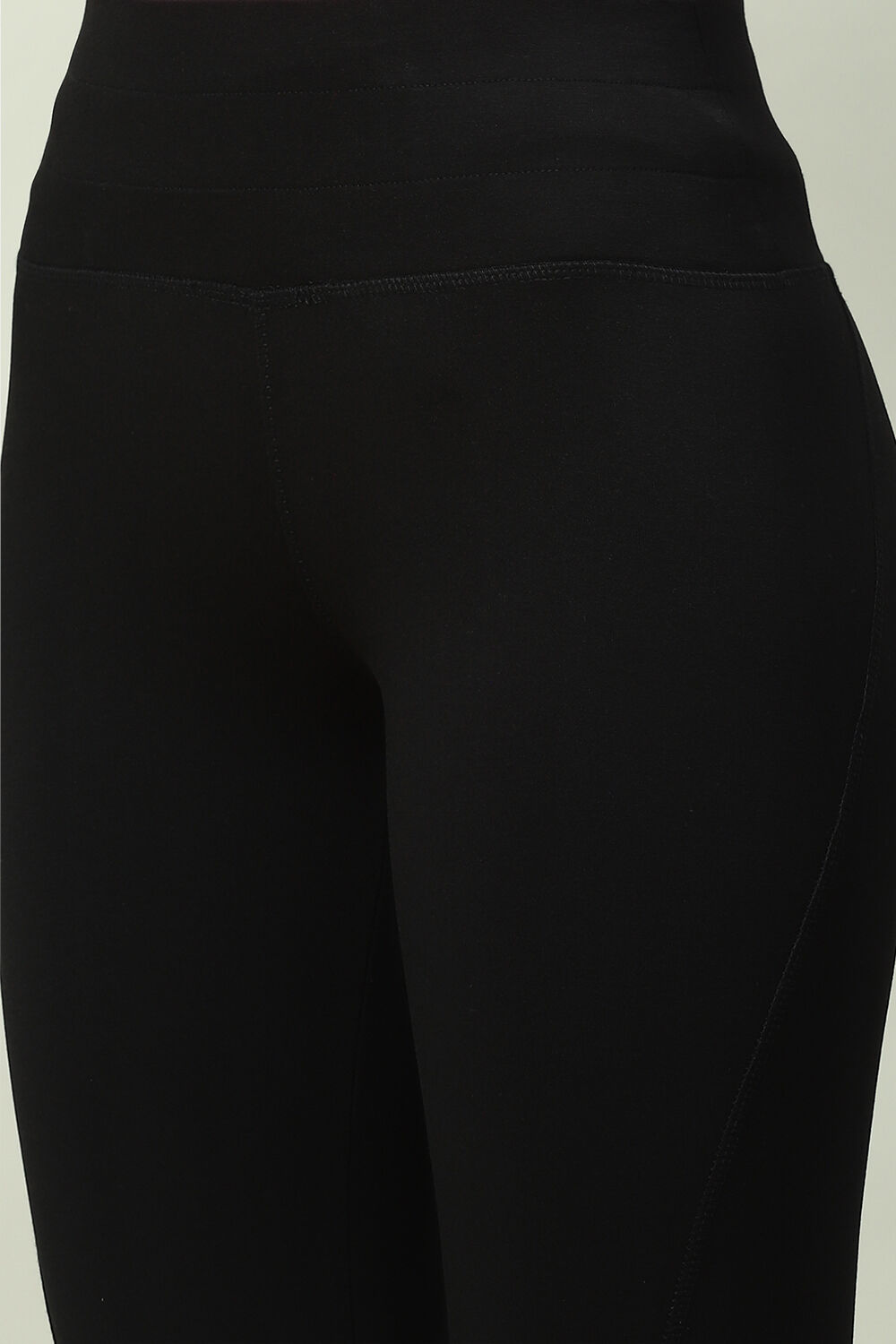 Black Fitted Leggings image number 1
