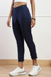 Grey Cotton Flax Pants image number 2