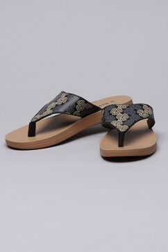 Black Pu Formal Flats image number 0