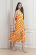 Yellow Cotton Printed Tiered Dress image number 4
