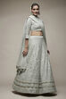 Mint Green Nylon Lehenga Set image number 1