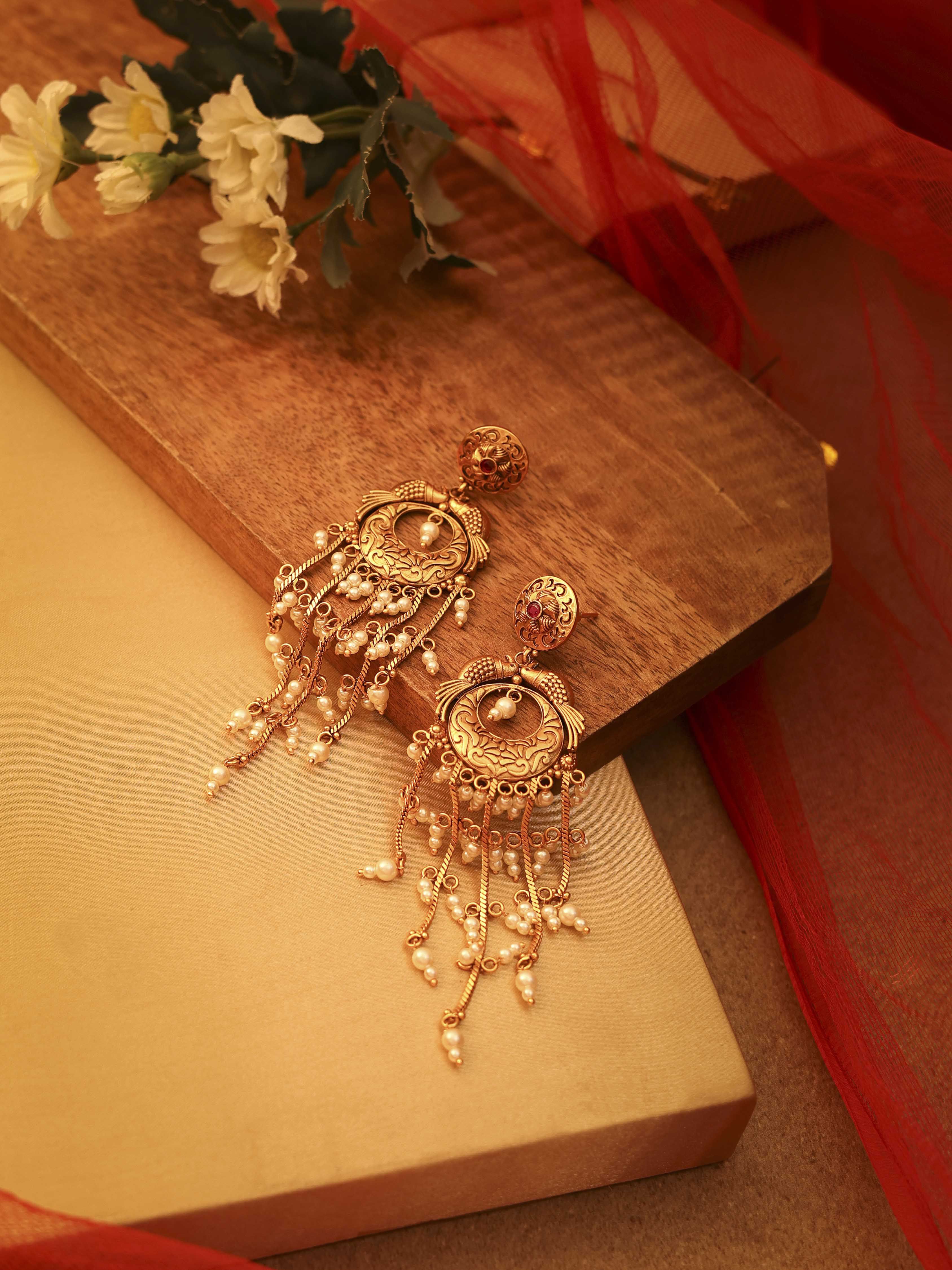 Gold Brass Drop & Danglers image number 0