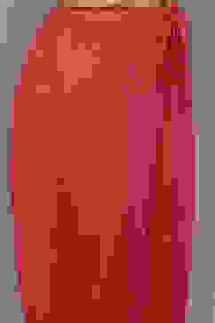 Coral Rayon Gathered Suit Set image number 2