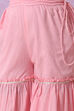 Pink Art Silk Straight Kurta Sharara Suit Set