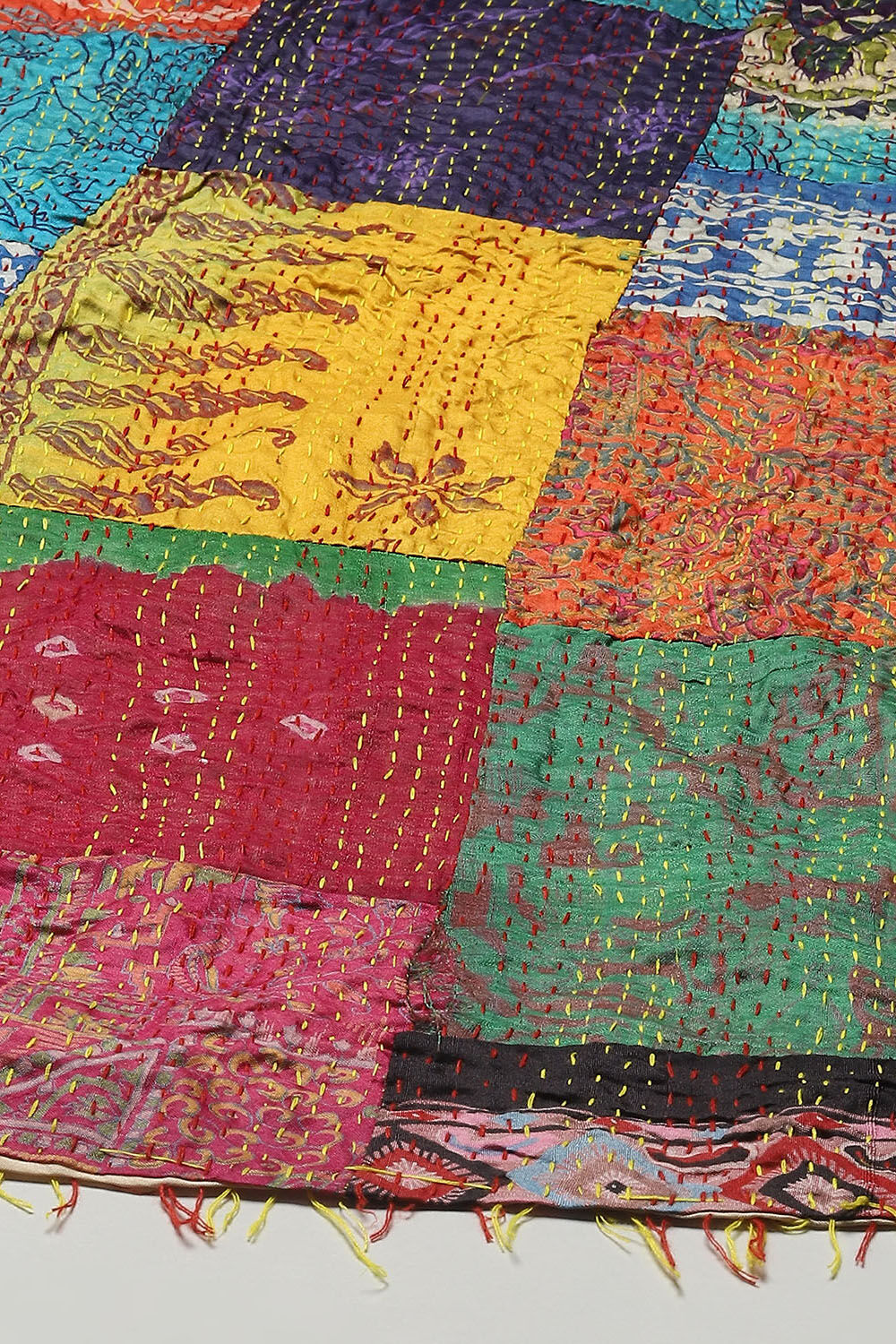 Green Cotton Unstitched Suit set image number 4