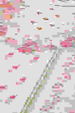 Pink Cotton Straight Printed Kurta image number 1