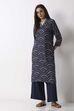 Black Viscose Lycra Relaxed Palazzos image number 6