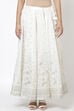 Off White Art Silk Skirt image number 0