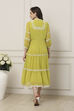 Lime Tiered Dress image number 3