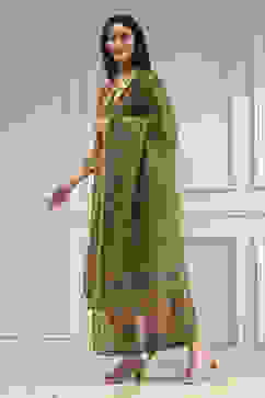 Coral Viscose Rayon Digital Print Unstitched Suit Set image number 4