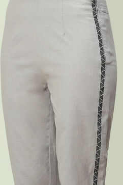 Good Grey Cotton Blend Pants image number 1