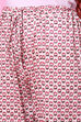 Light Peach Cotton Anarkali Kurta Palazzo Suit Set image number 5