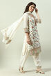 Ivory Cotton Blend Straight Kurta Salwar Suit Set image number 6