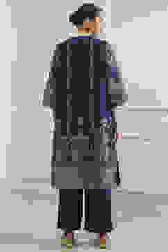 Blue Printed Straight Suit Set image number 4