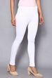 Black Viscose Lycra Solid Leggings image number 3
