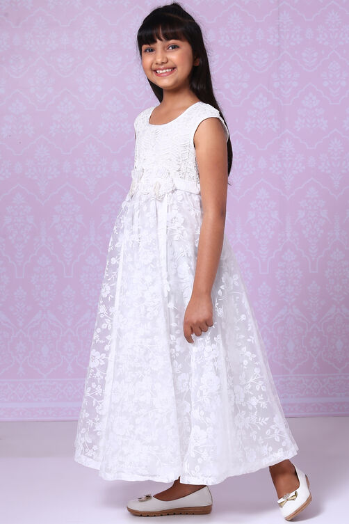 White Polyester Gown image number 2