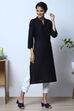 Peach Cotton Flax Kurta image number 2