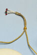Mint Green Pink Brass Choker Set image number 4