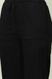 Black Cotton Blend Narrow Pant image number 1