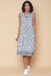 Blue Cotton Printed Kurta Dress image number 0