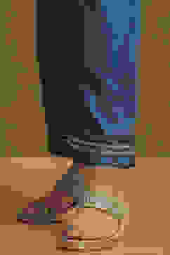 Blue Embroidered Festive Kalidar Suit Set image number 3