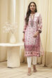 Peach Rayon A-Line Printed Kurta image number 5