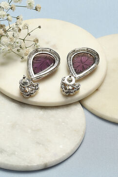 Purple Brass earrings image number 2
