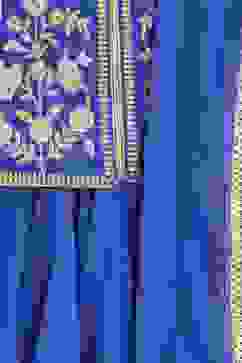 Blue Poly Cotton Anarkali Suit image number 1