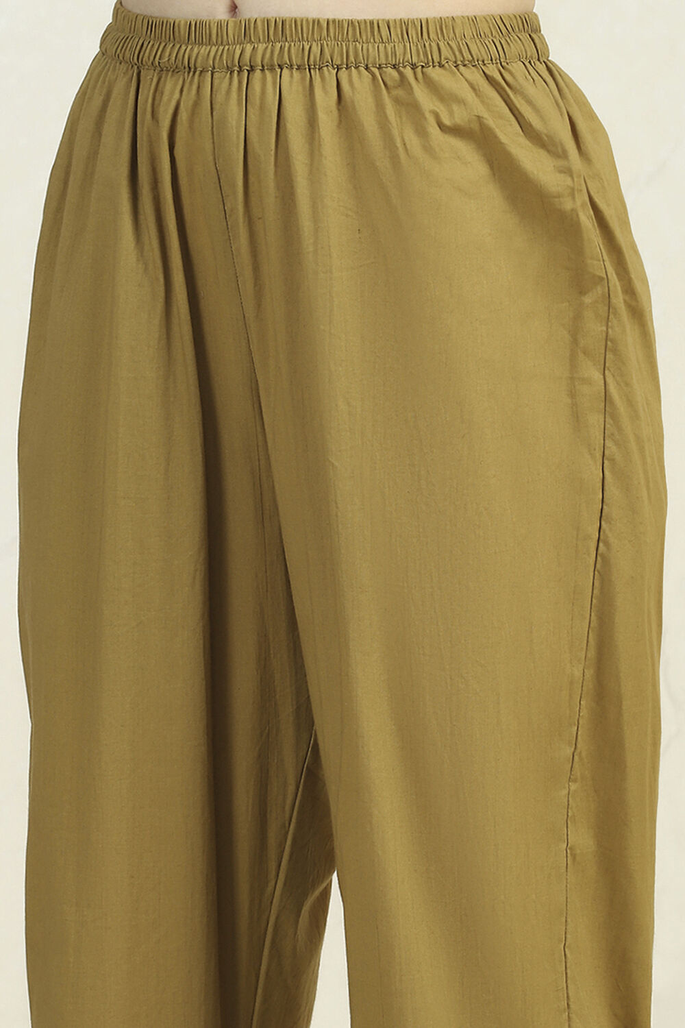 Lime Green Cotton Digital Print Unstitched Suit Set image number 3