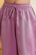 Purple Cotton Embellished Straight Kurta Set image number 2