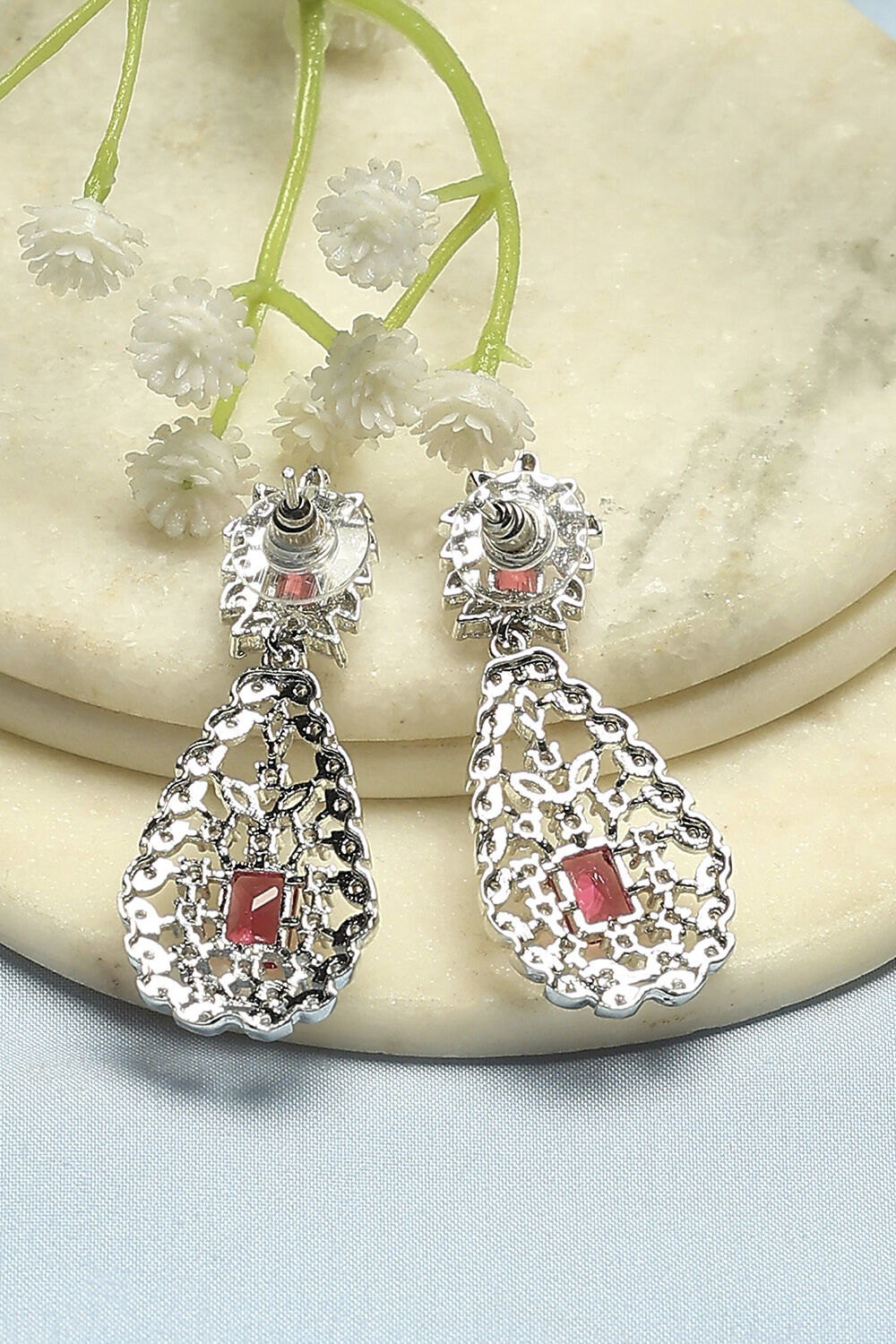 Red Alloy Drop & Danglers image number 2