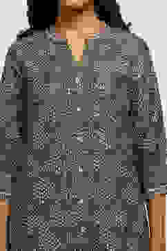 Green Chanderi Printed Straight Kurta Set image number 1