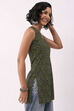 Green Cotton Regular Short Kurti image number 3