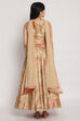 Beige Poly Metallic Floral Lehenga Set image number 5