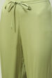 Olive Green Straight Kurta Regular Pant Suit Set