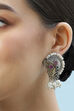 Oxidised Multicolour Brass Earrings image number 1