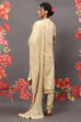 Rohit Bal Beige Cotton Blend Straight Kurta Suit Set