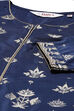 Old Rose Art Silk Straight Printed Kurta image number 1