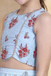 Sky Blue Cotton Lehenga Set image number 1