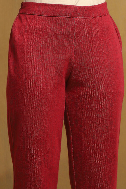 Green Jacquard Straight Set image number 2