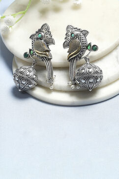 Green Brass Drop & Danglers image number 0